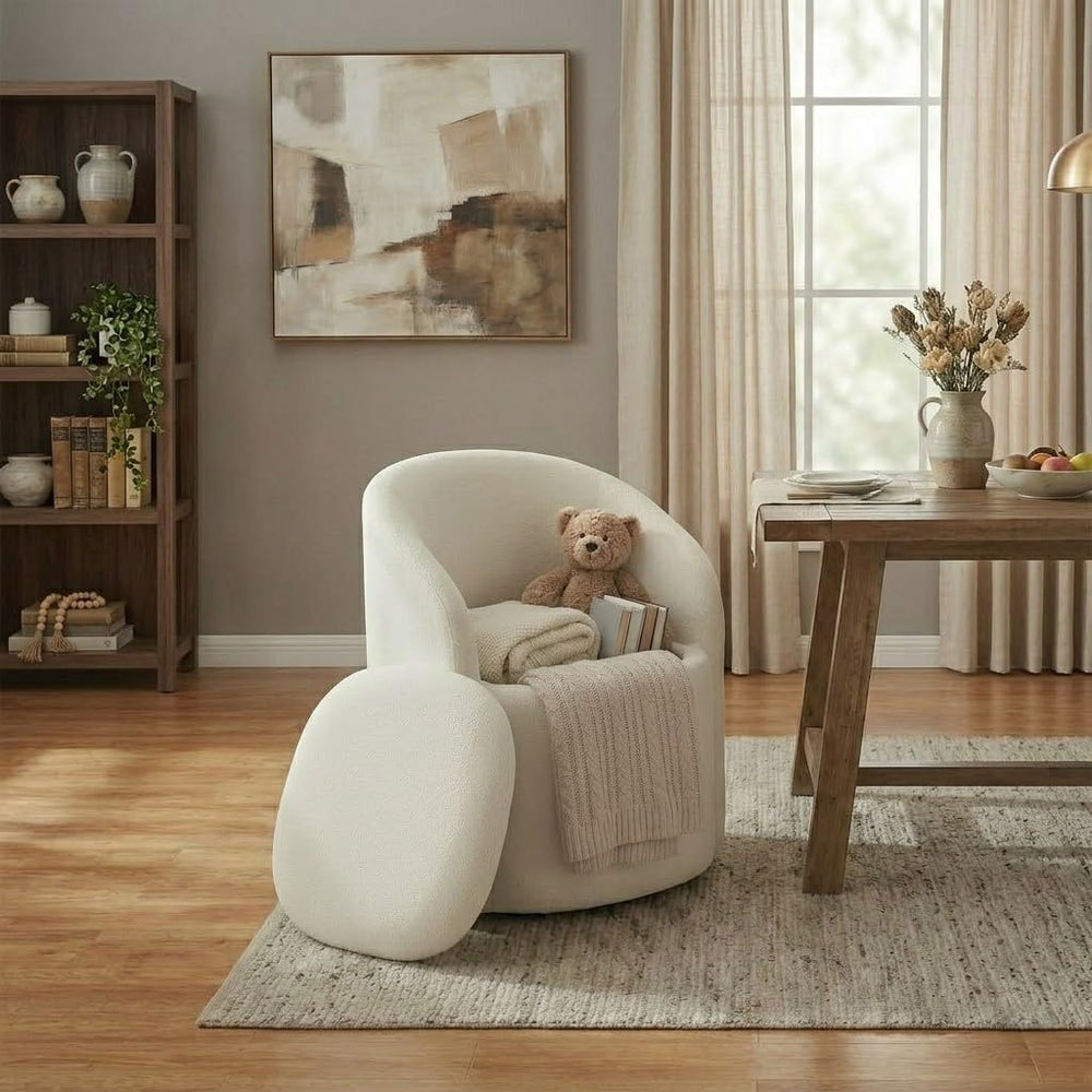 KISLOT Upholstered Dining Chairs with Casters, No Assembly Rolling Modern Din...