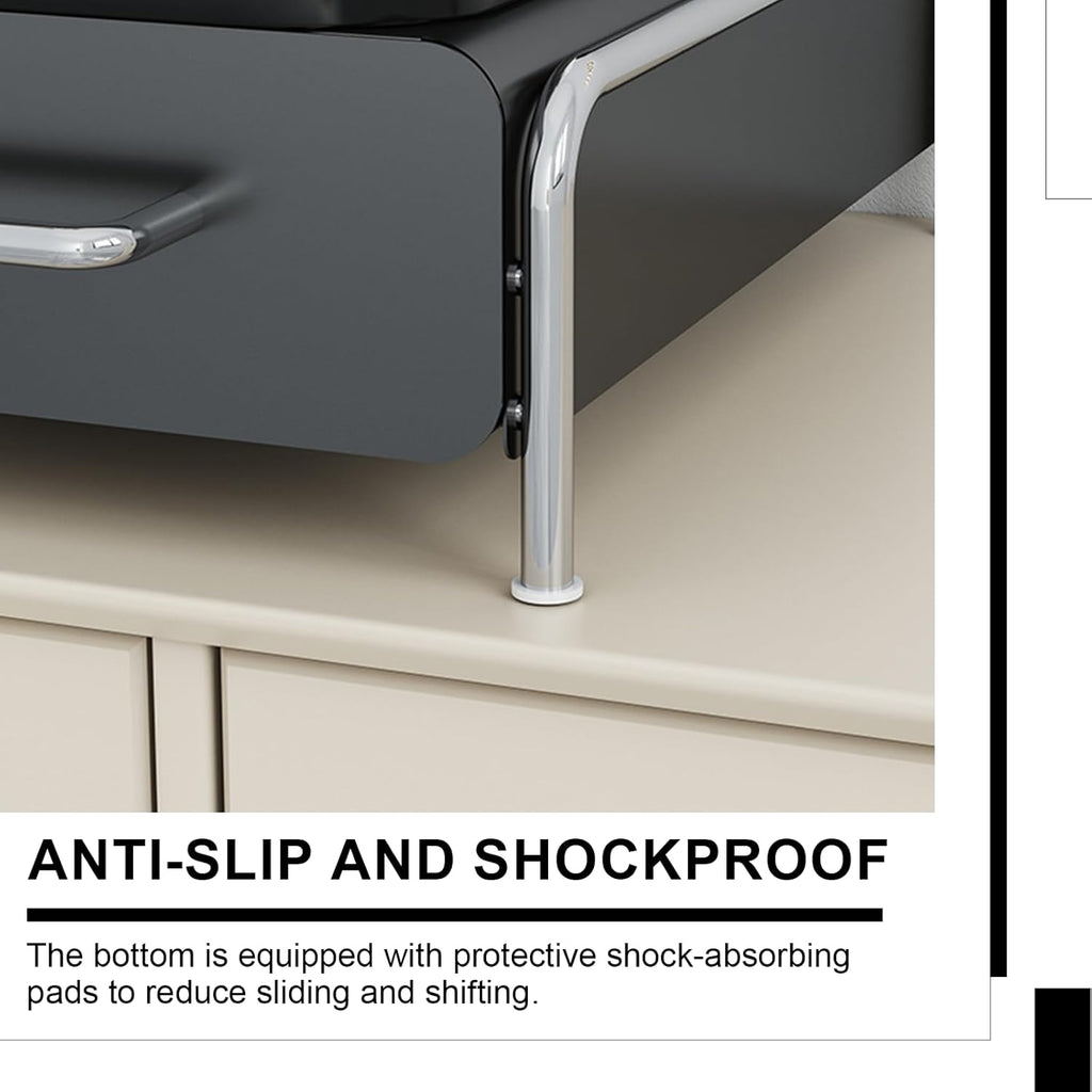 Pod Holder Drawer Capsule Organizer, Pull Out Coffee Pods Storage, Slide Out Drawers Holder for Capsules, Under Brewer Storage Sliding Drawer, Home Kitchen Counter Organization (Black, L)