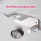 Hair Dryer Holder, Hair Dryer Holder Wall Mounted, Self Adhesive Blow Dryer Holder, Stainless Steel Dyson Hair Dryer Holder, Hairdryer Holder for Bathroom BANJEKT