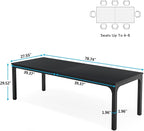 Tribesigns 6.5FT Conference Table, 78.7 Inche Rectangle Meeting Seminar Table, Large Business Tables for 6-8 People (Only Table)