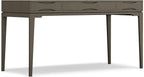 SIMPLIHOME Harper Desk - 60-Inch Wide Solid Hardwood Writing Desk in Farmhouse Grey, Mid-Century Modern Home Office Computer Table for Workspace or Study with 2 Drawers and Flip-Down Keyboard Tray