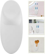 Garneck 2pcs Wall-mounted Toothbrush Holders for Electric Brushes and Shavers Bathroom Organizer with Toothpaste Storage Rack Non-slip Comb and Makeup Tool Stand