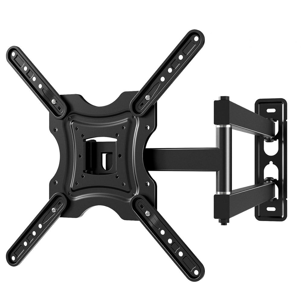 Full Motion TV Wall Mount, Corner Wall Mount Bracket with Swivel Tilt Arm, Fi...