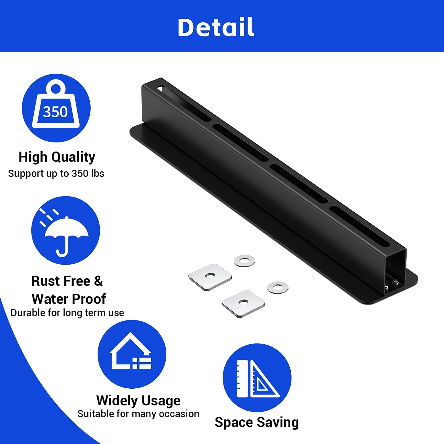 5 Pack Overhead Storage Rack, Ceiling Rack for Utility Bins Organization, Heavy Duty Garage Storage Supports Most Containers (for 4 Bins)