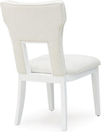 Signature Design by Ashley Chalanna Solid Wood Frame Dining Chair, Set of 2, White