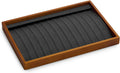 Oirlv Wood 13 Grids Necklace/Bracelet/Pendant Display Tray Jewelry Drawer Organizer Stackable Jewelry Trays(Grey)