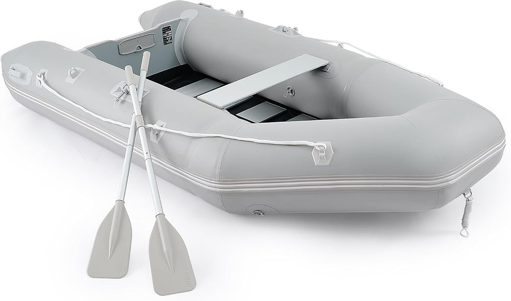 CO-Z 10ft Inflatable Dinghy Boat for 4 Adults, 990lb PVC Raft with Oars