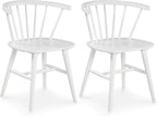 Signature Design by Ashley Grannen Modern 18" Spindle Back Dining Chair, 2 Count, White