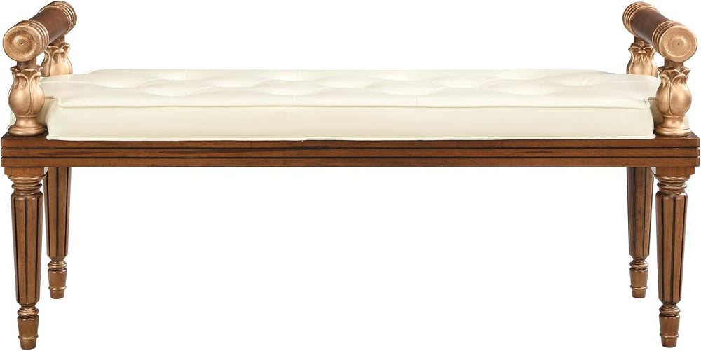 Christopher Knight Home Yae Luxurious PU Leather Upholstered End of Bed Ottom...