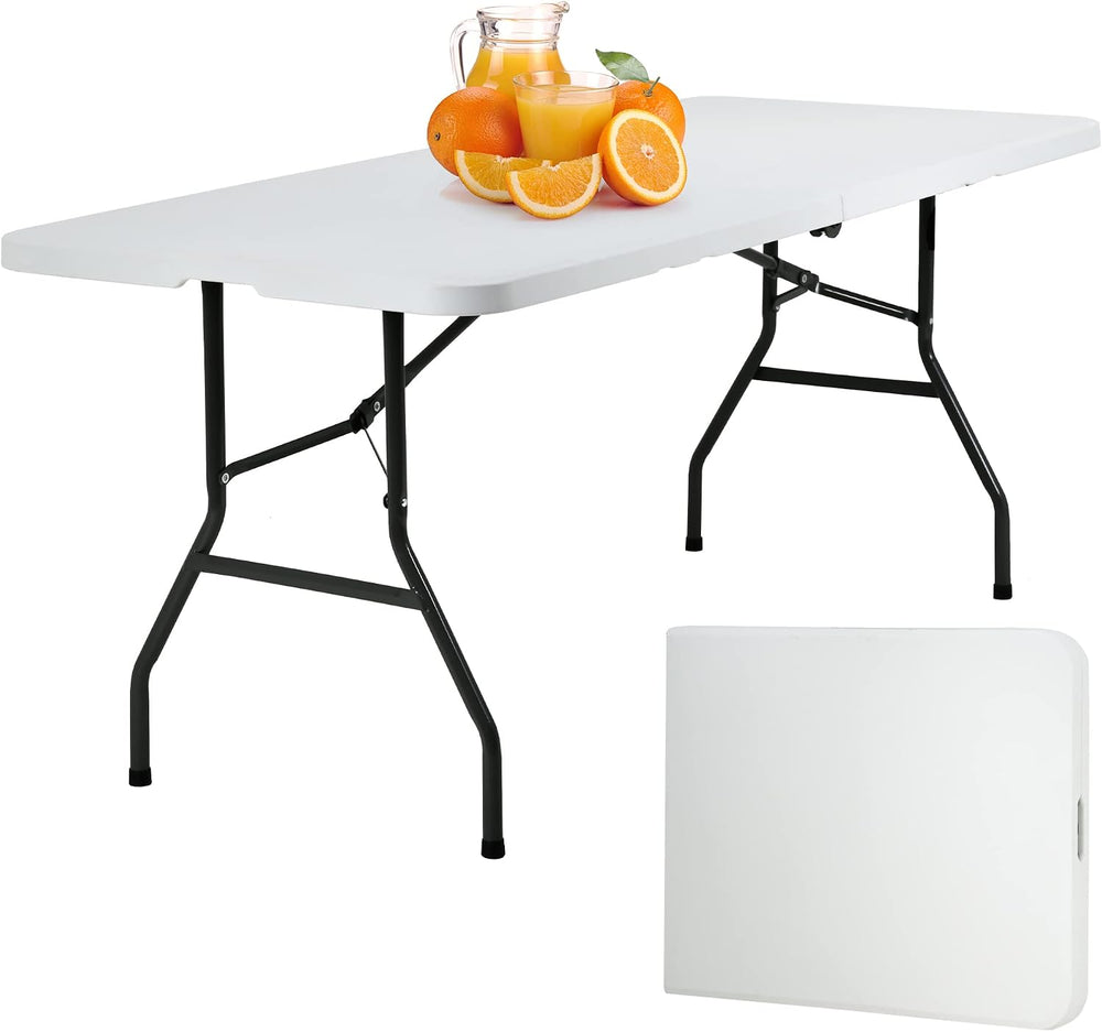 PayLessHere | 6FT Folding Table | White | Portable Plastic Table