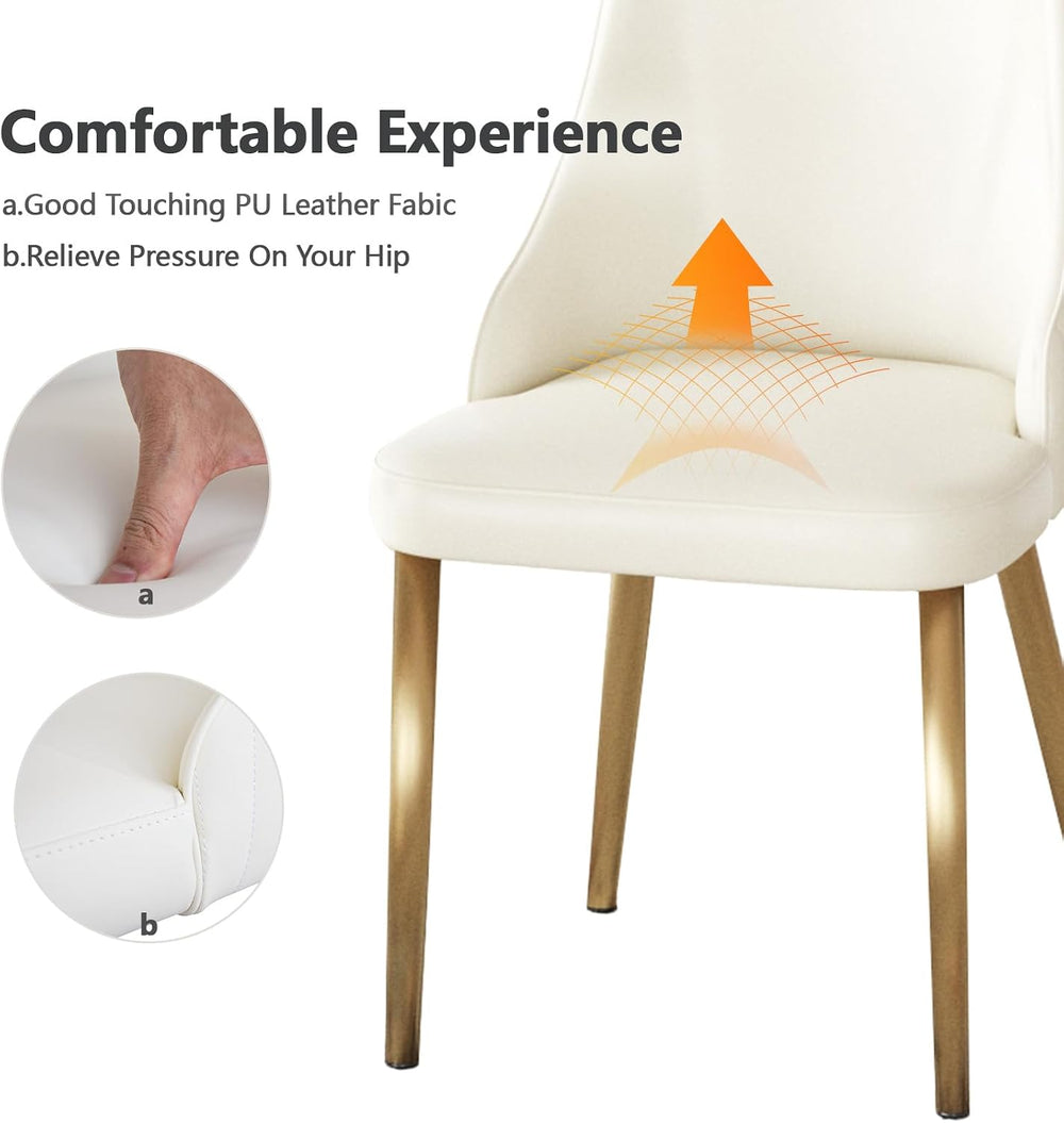 Upholstered Dining Chairs Set of 4,36.6" Modern Accent Dining Chair with...