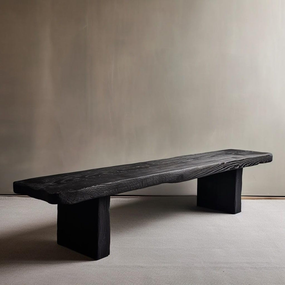 RUNNUP Solid Wood Bench, Shoe Changing Benchs, 63" Modern Narrow Living ...