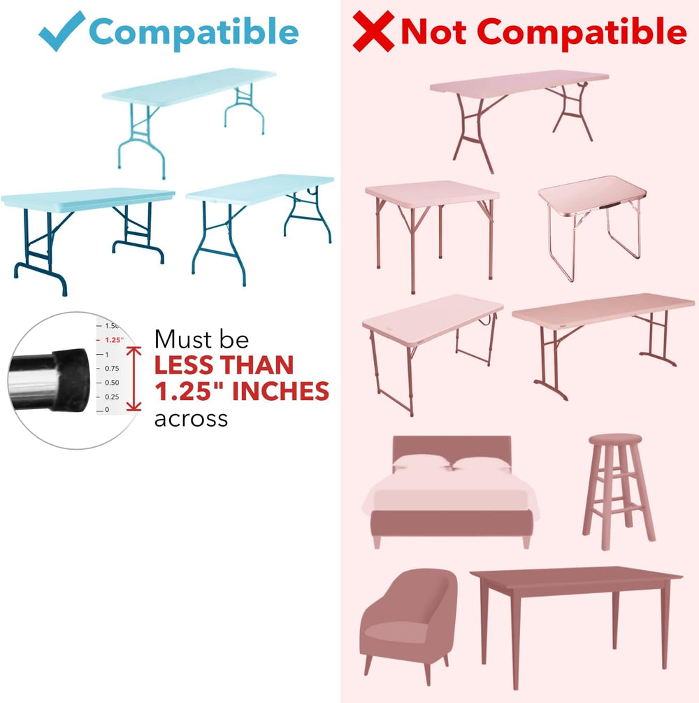 Lift Your Table® Folding Table Risers - Standing Desk Kit: XL Height - Made i...