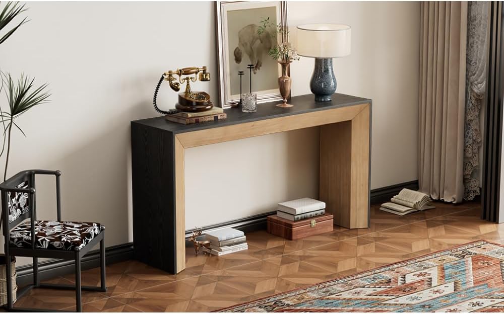 ZOEDO Mirod Elegant Console Table,Fireplace Design,Simple and Functional Wood...
