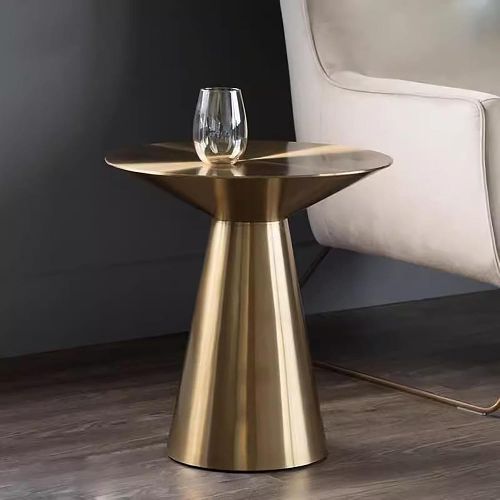 Modern Coffee Table Metal Tea Table,Luxury Sofa Side Table Corner Table,Round...