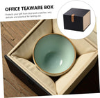 OHPHCALL Decorative Storage Box with Lid Tea Cup Packing Box for Teaware Storage Small Crafts and Jewelry Office Gift 5.31 X 5.31 X 4.33 in