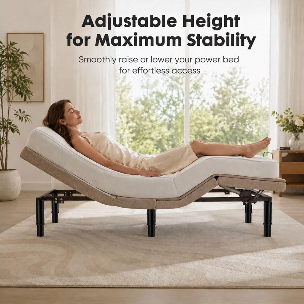 Metal Adjustable Bed Legs Replacement for Adjustable Bed Base Frame Parts Hea...