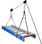 SYDSZ Ladder Storage Ceiling Hoist – Garage Pulley Lift System for Ladder Carrier Fits Garage or Shed with 125lb