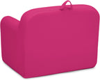Delta Children Cozee Chair -Foam Kids Chair for Ages 18 Months and Up, Hot Pink