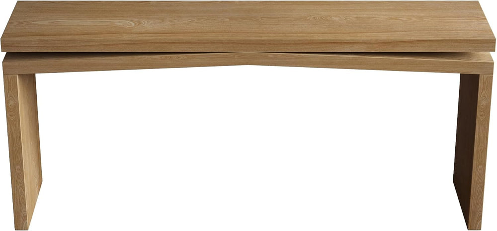 SOFTSEA Arches Console Table with Spacious Tabletop, Antique Brown