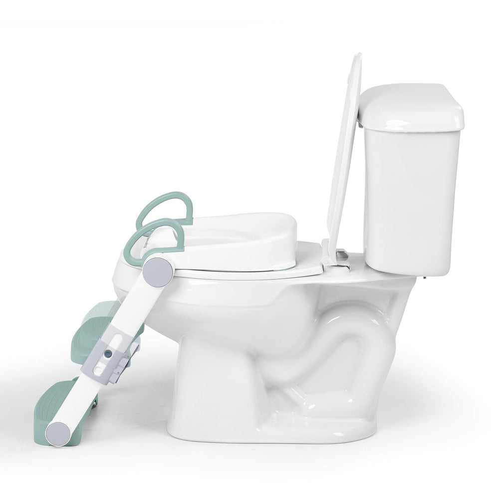 Ingenuity Foldaway Ladder Potty, Adjustable Step Stool Toilet Trainer Seat, F...
