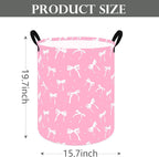 Round Laundry Hamper Clothes Storage Basket Fabric Storage Hamper Organization Storage Bin, Nursery Toy Box,Gift Basket with Handles