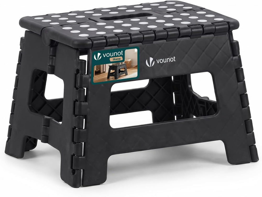 VOUNOT® Folding Step Stool, Portable Stepping Stool with Carrying Handle, Ant...