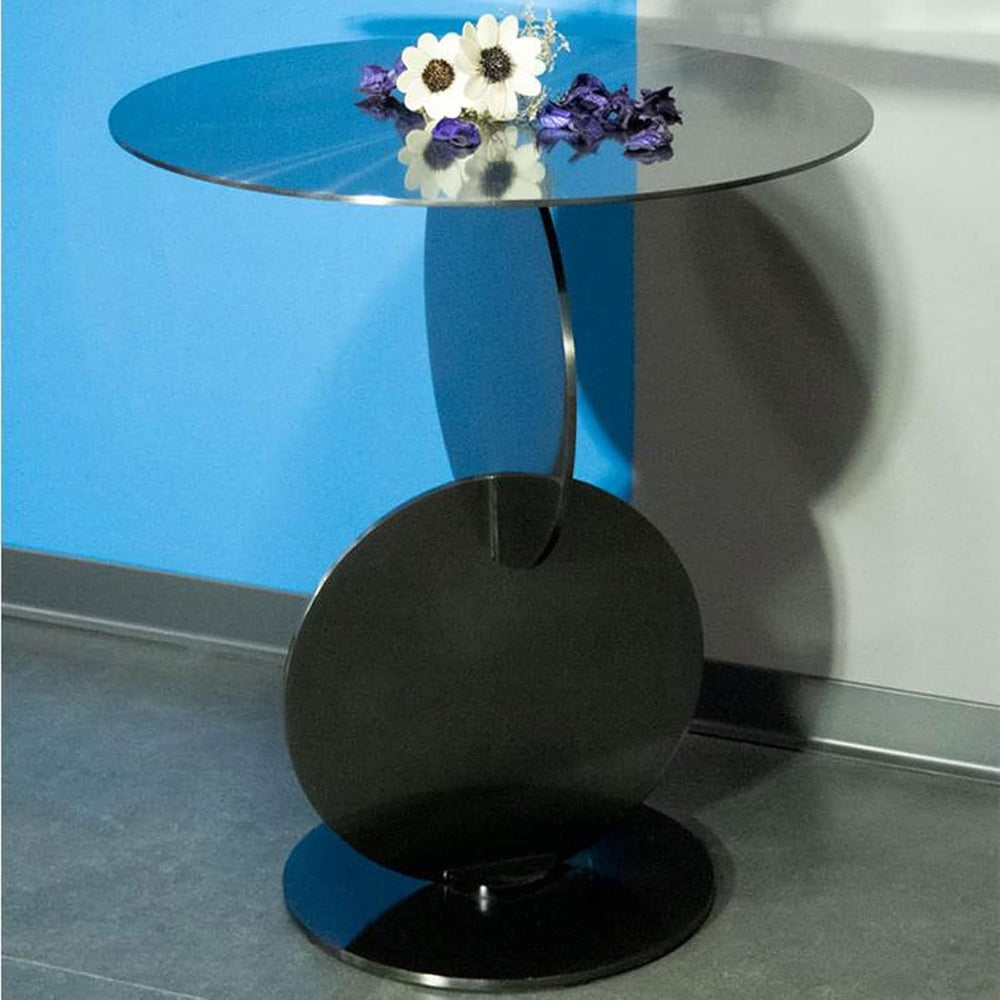 End Tables Small Round Side Table, Modern Metal End,Bedside Nightstand Coffee...