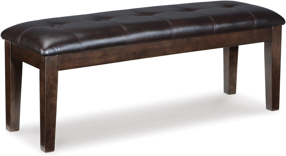 Signature Design by Ashley Haddigan 1-Piece Dining Bench, Faux Leather | Clas...