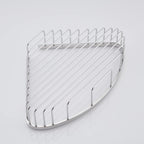 Bathroom Shower Caddy Corner Shelf, Corner-Hollow Design, Ultra Sturdy Rust-Proof Stainless Steel Shelf Organizer Shampoo Holder, Wall Mounted Storage Rack for Bathroom, Polished Chrome