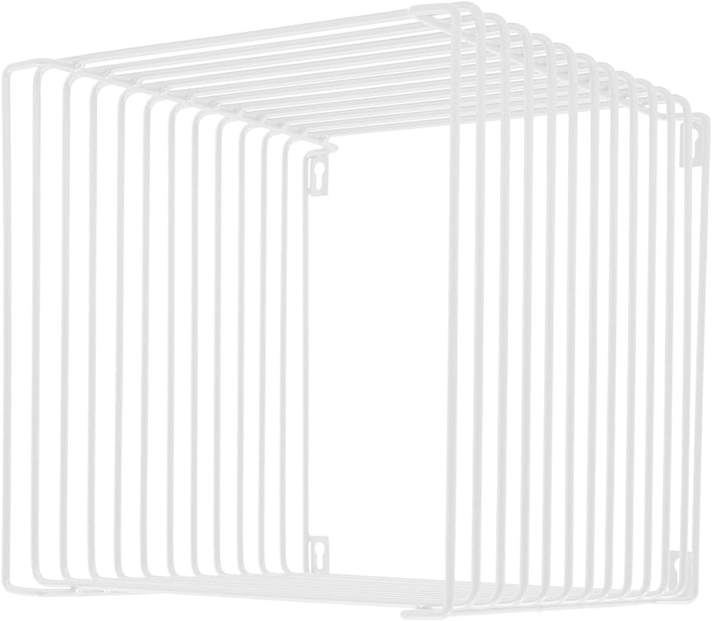 Square Geometry Retro Side Table, 11.8in Iron Multi-Purpose Side Table Square...