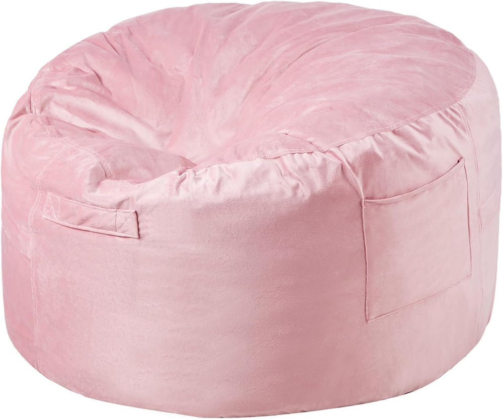 VEVOR Bean Bag Chair, 3 feet Round Bean Bag Chair with Removable and Washable...