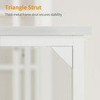 Cubiker Computer Desk, 32 inch Small Home Office Desk for Small Spaces, Modern Simple Style for Home, Office, Pure White