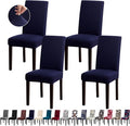 Stretch Dining Room Chair Covers, Kitchen Chair Covers Set of 4, Removable Washable Dining Chair Slipcovers for Home, Hotel, Banquet