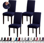 Stretch Dining Room Chair Covers, Kitchen Chair Covers Set of 4, Removable Washable Dining Chair Slipcovers for Home, Hotel, Banquet