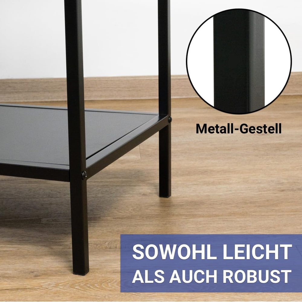 WENKO Industrial Console Table Maximum Load 10 kg Black