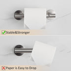 BGL Toilet Paper Holder Brushed Nickel Wall Mount, Brush Nickel Bathroom Toilet Paper Holder Brushed Nickel SUS 304 Stainless Steel, Double Post Pivoting Toilet Paper Roll Holder for Bathroom RV