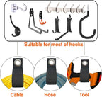 Heavy-Duty Storage Straps (Assorted 10 Pack) - Extension Cord Storage, Organizer, Cord Wrap Keeper, Cable Straps for Tools, Hoses, Rope, RV, Workshop and Garage Wall Storage and Organization