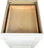 Hollywood Fabiani Design Base Kitchen Cabinet - 21 in. W x 24 in. D x 34.5 in. H, Shaker White, Solid Wood Frame, 1/2-Inch Cabinet-Grade Plywood Box, Soft-Close Door, Ready to Assemble