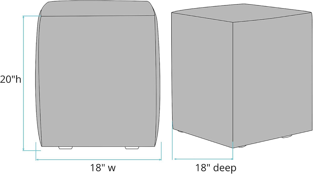 Howard Elliott Collection Universal Cube Ottoman with Cover, Multipurpose Pad...