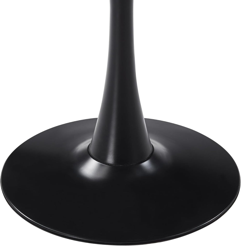 LeisureMod Bristol Collection 35" Round Bar Height Table, Modern MDF Top...