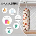 Mushroom Plastic Bag Holder, Reusable Grocery Bags Holder, Washable Hanging Shopping Bags Carrierfor Home Kitchen, Kitchens Housewarming Gifts, Kitchen Pattern Garbage Bag 51
