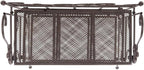 SAFAVIEH PAT5022B Outdoor Collection Torus Unearthed Rust 3-Tier Shelf