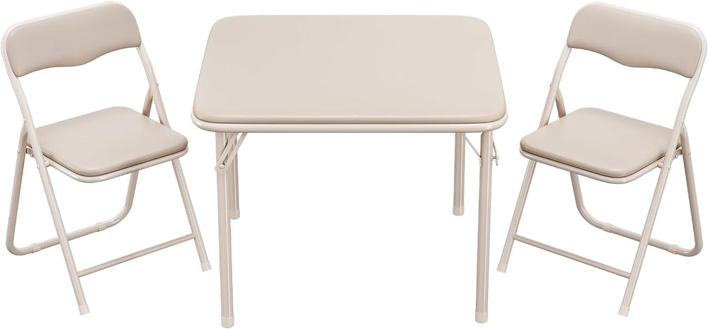 GAOMON Boys and Girls Folding Table and Chairs Set of 3, Portable Table and C...