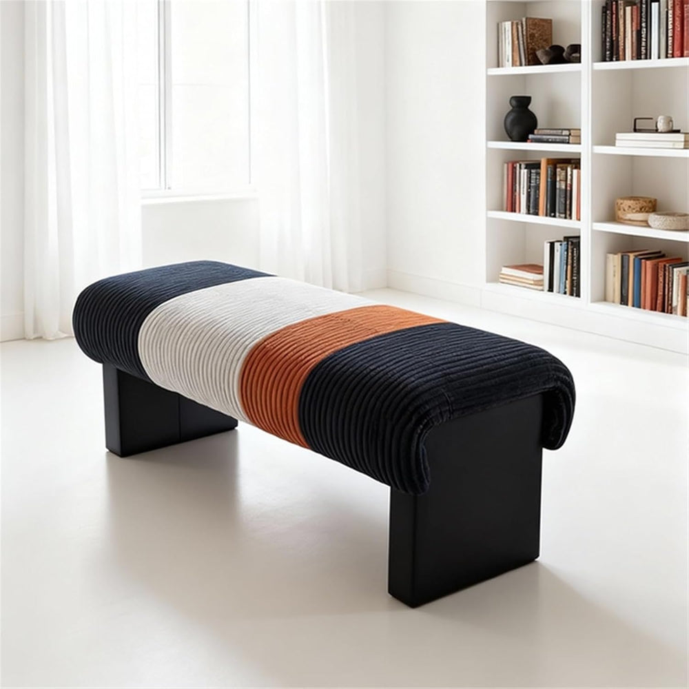 Modern Bed end Bench Bedroom Living Room Dressing Shoe Changing Entryway(Small)