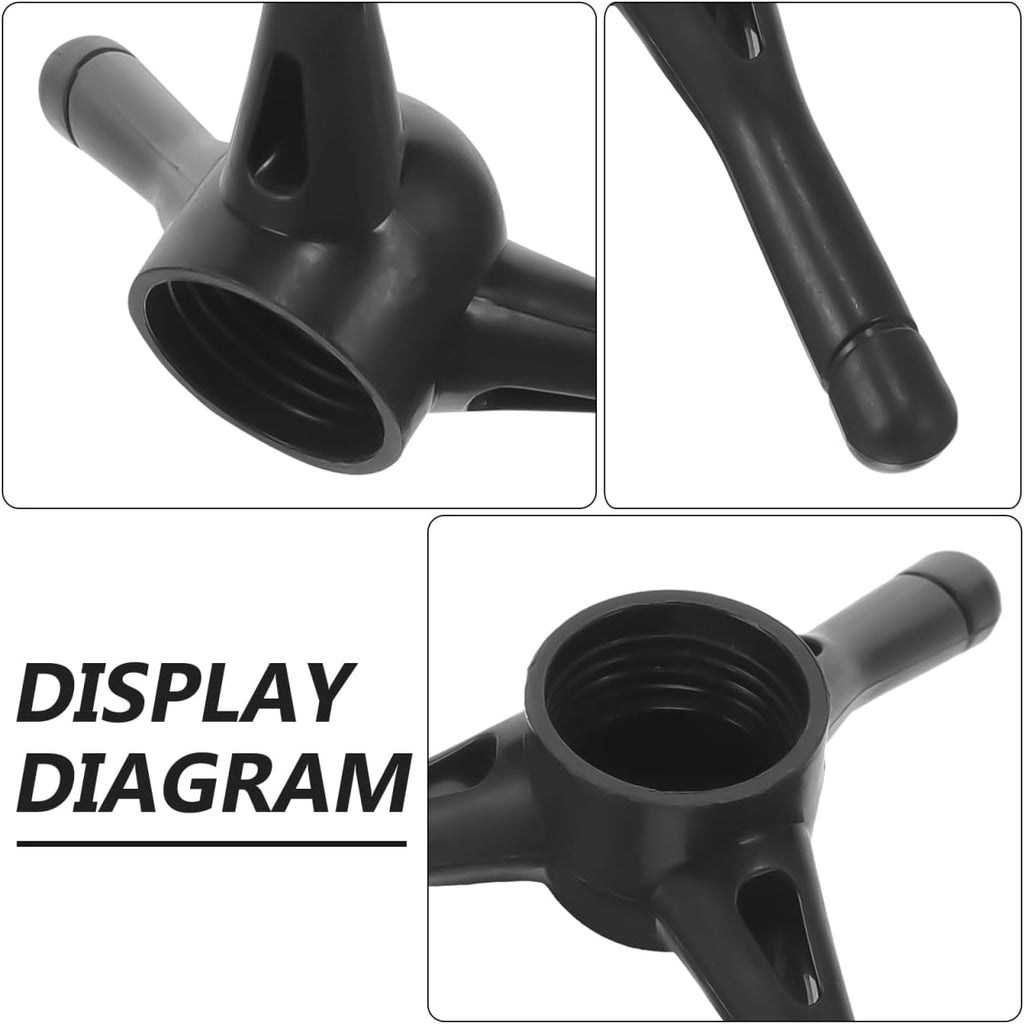 Portable Umbrella Stand Base with Black Tripod Support, Stable Sunshade Holder for Outdoor Use and Travel