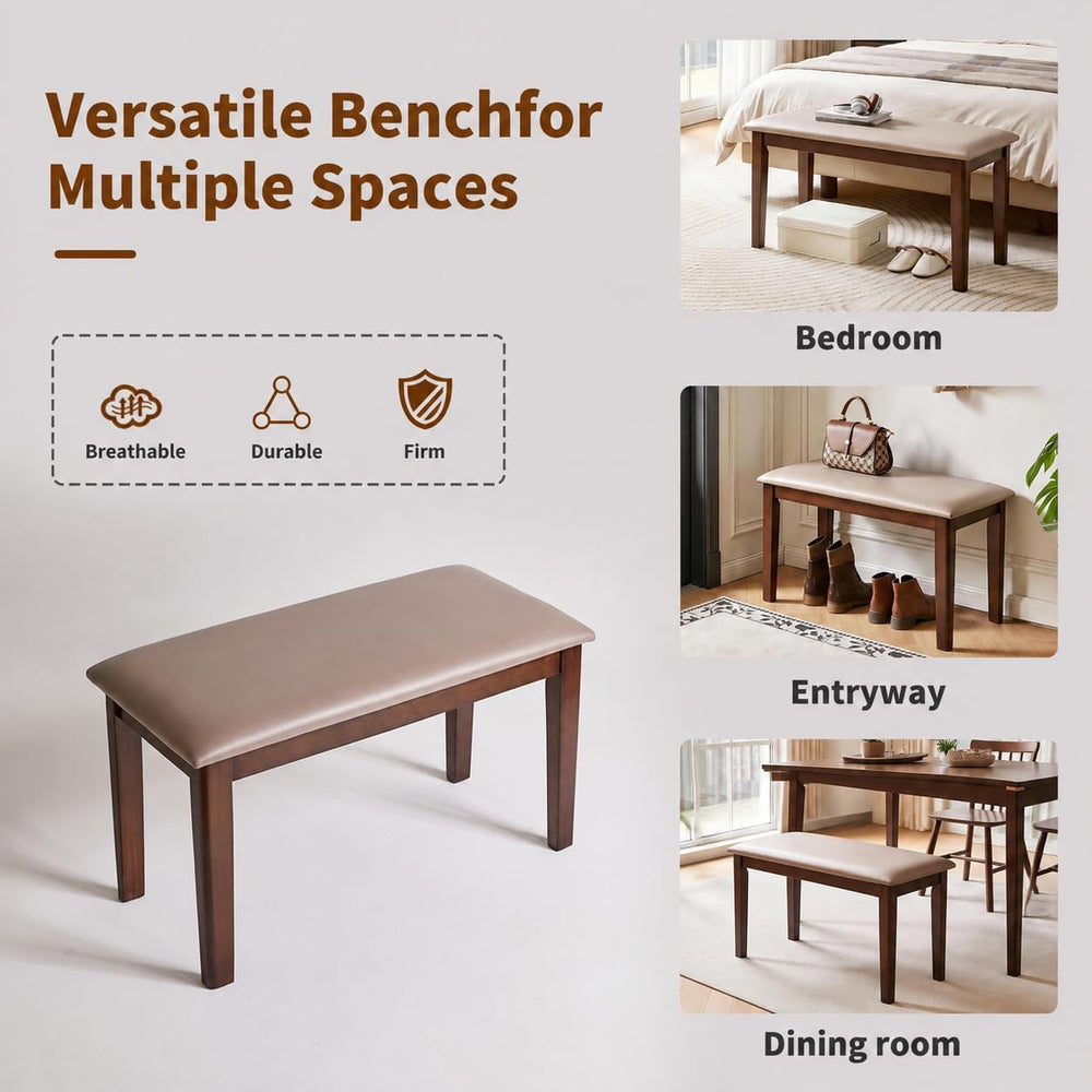 Upholstered Dining Room Bench, 31nch Entryway Bench Seat for Living Room | In...