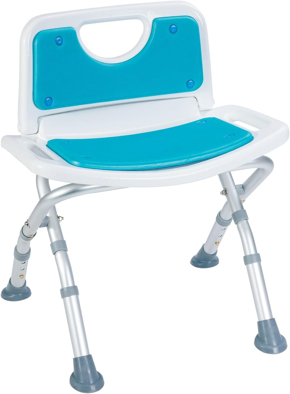 Small Folding Shower Chair with EVA Padded Seat for Seniors