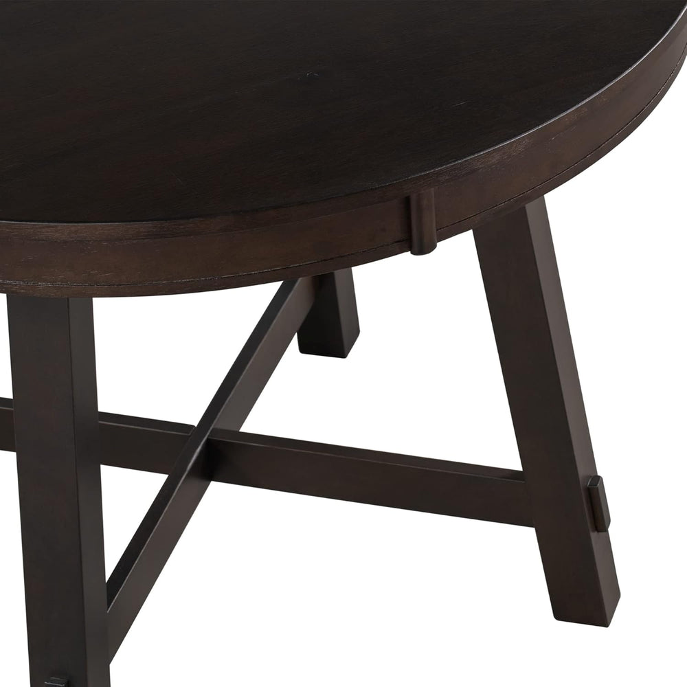 GDFStudio 42"-58" Farmhouse Extendable Dining Table for 4-6, Solid ...