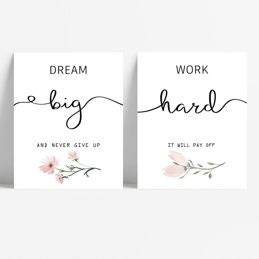 Inspirational Wall Art for Bedroom, Motivational Office Wall Art Decor, Frame...